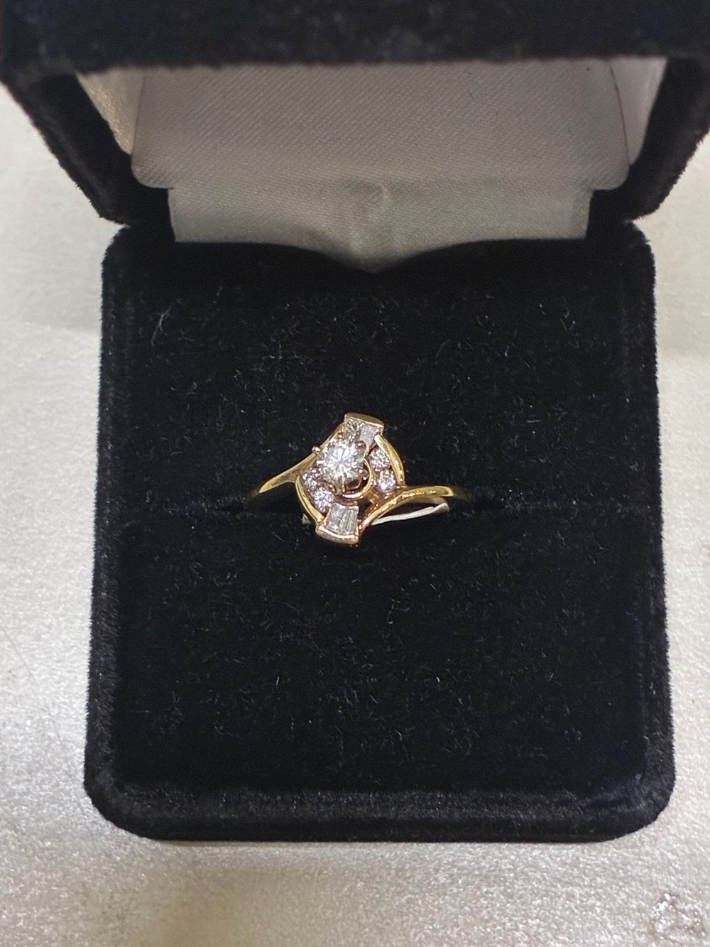 Gold Diamond Accent Women's Ring - Gold Tone